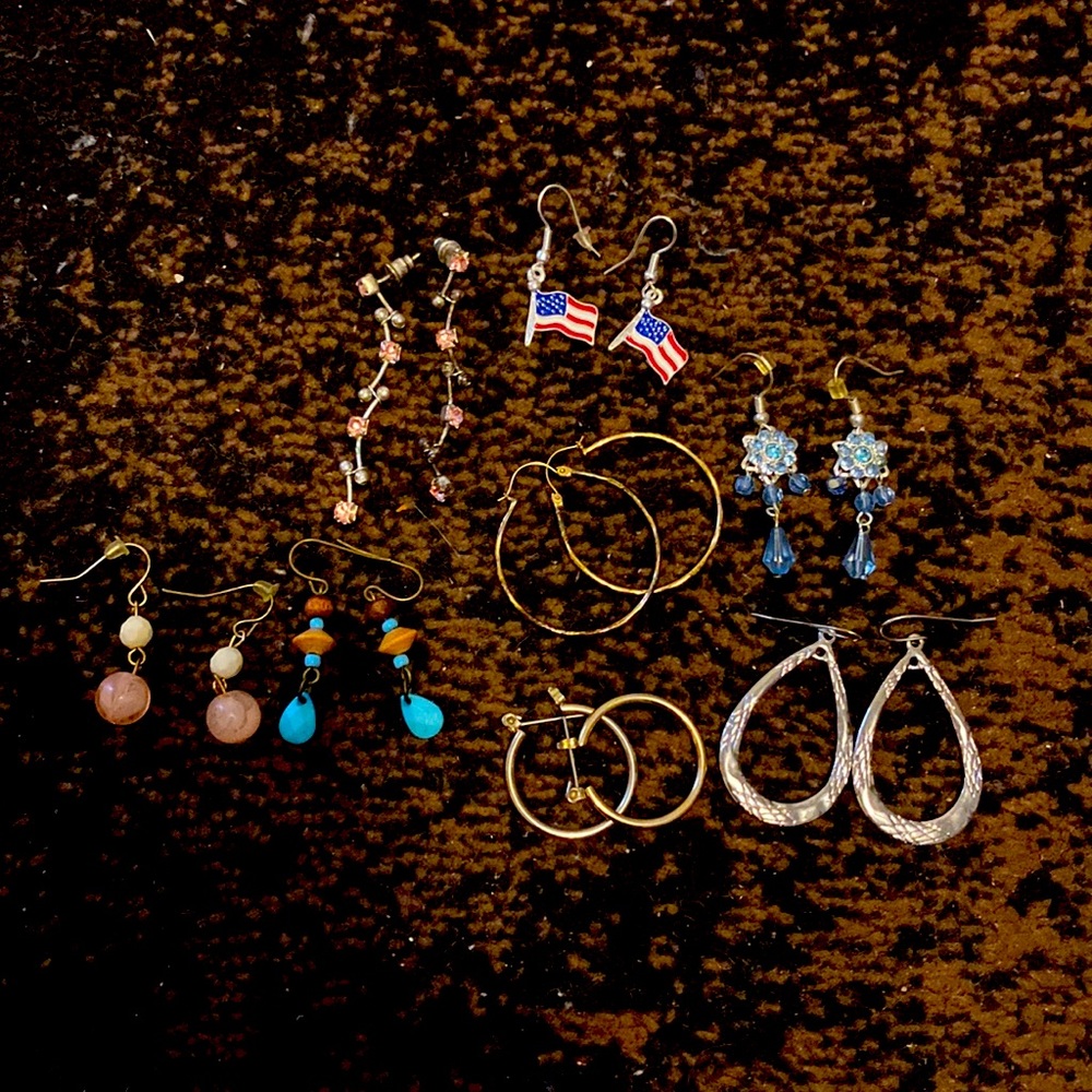8 Pairs of Earrings